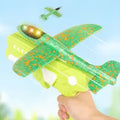 Foam Glider Airplane Toy with Launcher for Kids, Two Flight Modes for Outdoor Fun, Perfect Birthday Gift for Boys