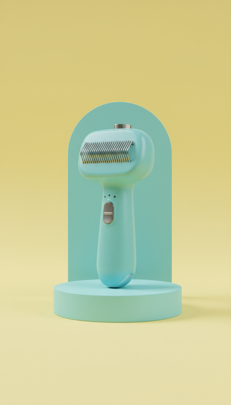 Peigne électrique aqua bleu pour chiens