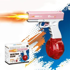 Portable Electric Pulse Light Water Gun, Waterblaster, Outdoor Beach Pool Toy, Rechargeable Lithium Battery, Unisex