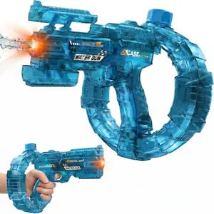 Electric Water Gun with Light Effects, Automatic Continuous Fire, Adult and Kids Splash Toy, Summer Beach Pool